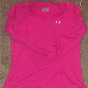Pink Under Armour Long-sleeve